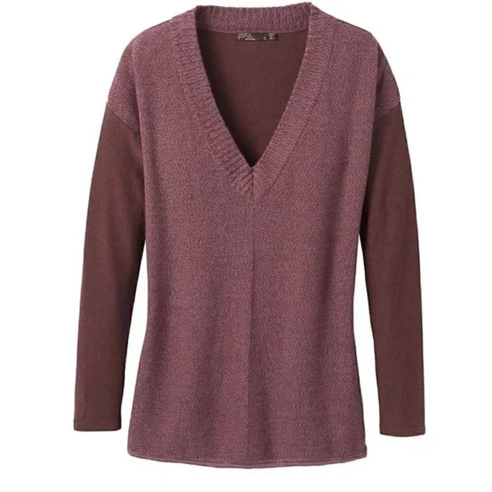 Prana Cedros V-Neck Sweater Tunic Small